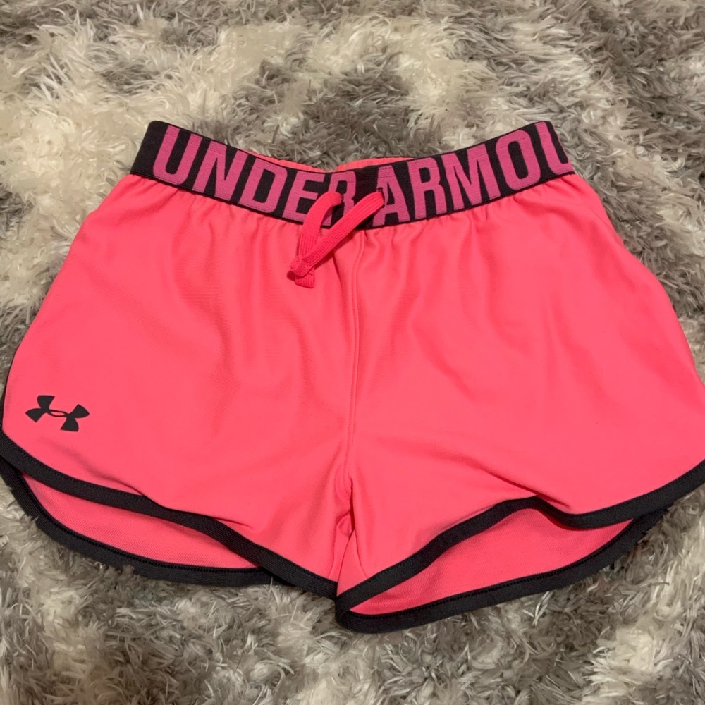 Girls Under Armour Pink Shorts